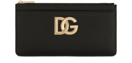 Large calfskin card holder with DG logo by DOLCE&GABBANA