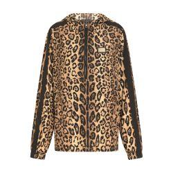 Leopard-print nylon anorak by DOLCE&GABBANA