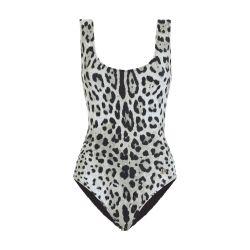 Leopard printed one-piece swimsuit by DOLCE&GABBANA