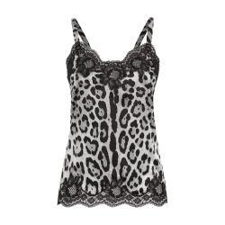 Leopard printed silk caracos by DOLCE&GABBANA
