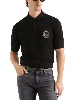 Logo Emblem Polo Shirt by DOLCE&GABBANA