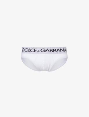 Logo-waistband stretch-cotton briefs by DOLCE&GABBANA
