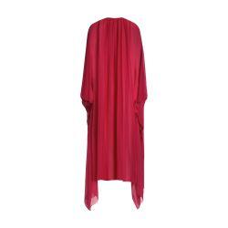 Long silk chiffon caftan with drawstring by DOLCE&GABBANA
