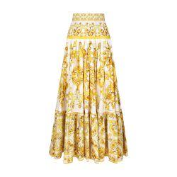Majolica long poplin skirt by DOLCE&GABBANA