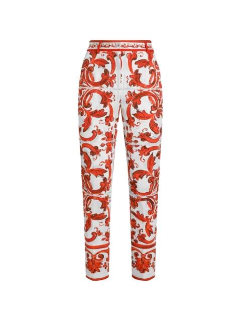 Majolica-print brocade trousers by DOLCE&GABBANA