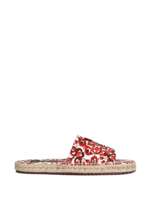 Majolica-print canvas espadrilles by DOLCE&GABBANA