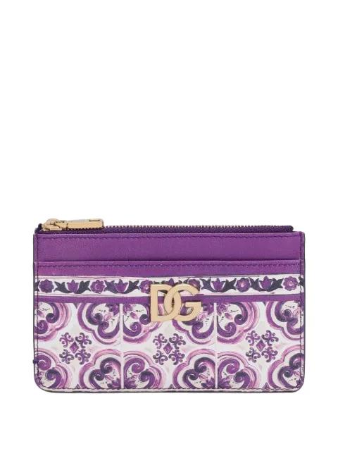 Majolica-print cardholder by DOLCE&GABBANA