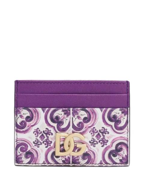 Majolica-print cardholder by DOLCE&GABBANA
