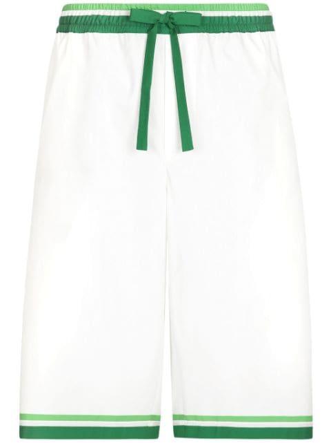 Majolica-print cotton shorts by DOLCE&GABBANA