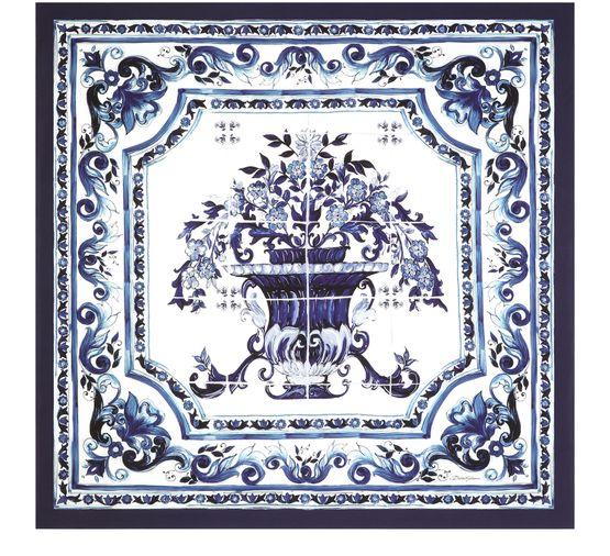 Majolica silk scarf (140x140) by DOLCE&GABBANA