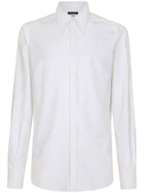 Martini-fit jacquard shirt by DOLCE&GABBANA