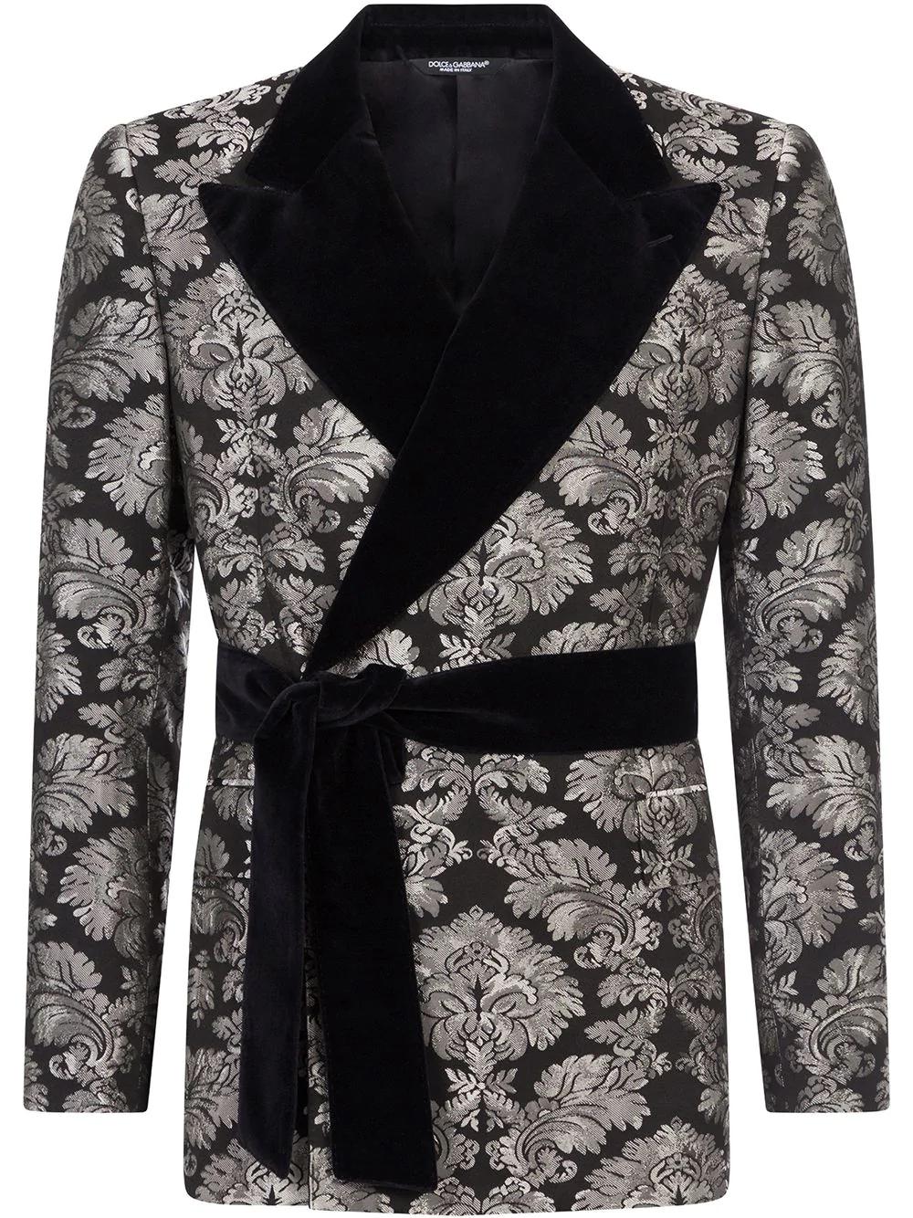 Martini-fit jacquard tuxedo jacket by DOLCE&GABBANA