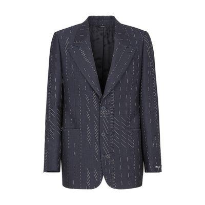 Martini-fit wool and silk tuxedo suit by DOLCE&GABBANA
