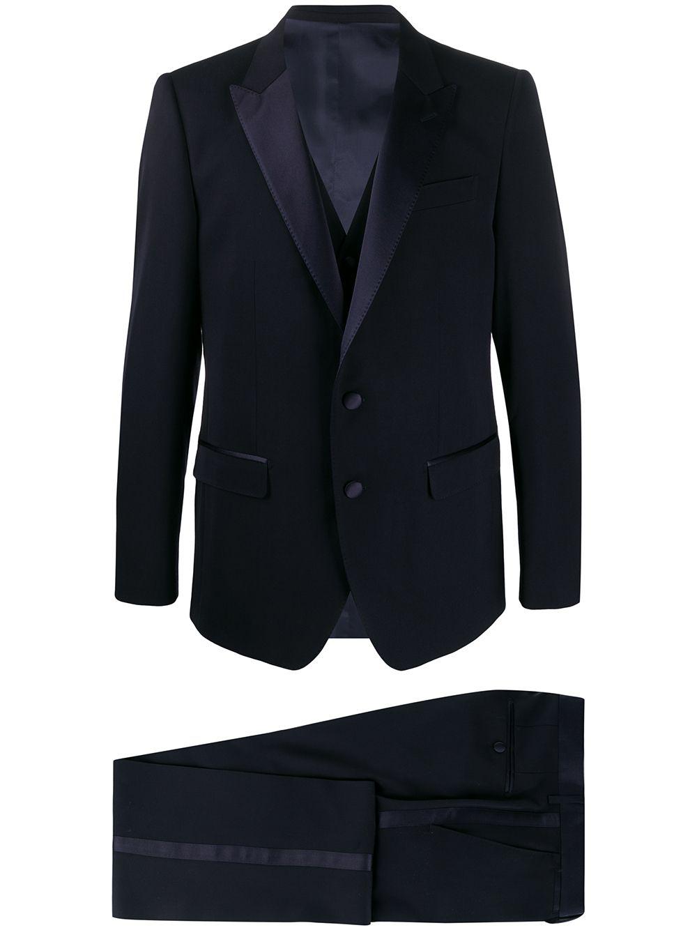 Martini-fit wool-silk tuxedo suit by DOLCE&GABBANA