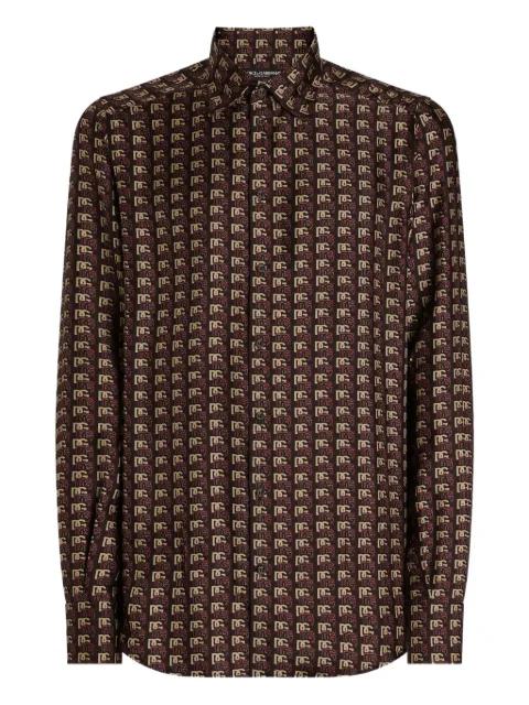 Martini logo-print shirt by DOLCE&GABBANA