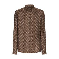 Martini printed silk shirt by DOLCE&GABBANA