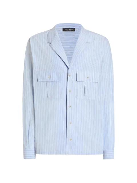 Martini striped cotton shirt by DOLCE&GABBANA