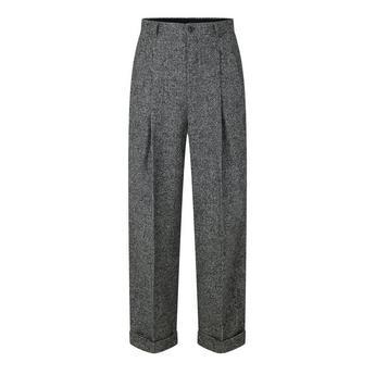 Men's Birdseye Wool Suit Trousers by DOLCE&GABBANA