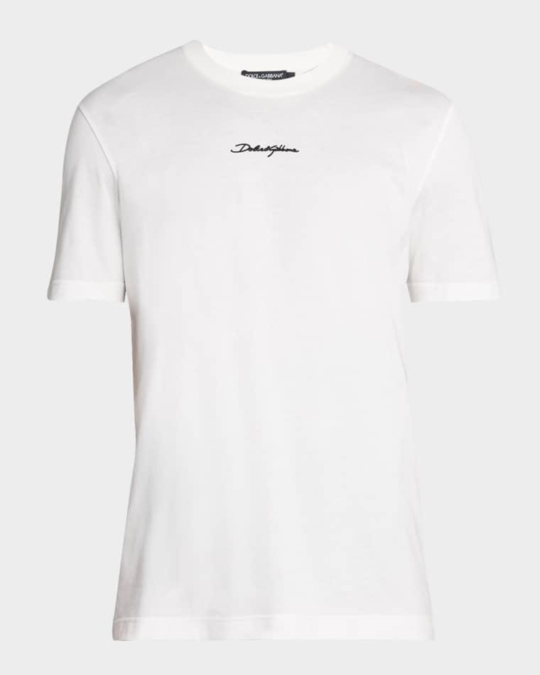 Men's Cotton Logo Signature T-Shirt by DOLCE&GABBANA