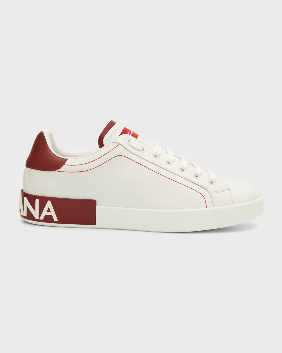 Men's Portofino Two-Tone Leather Sneakers by DOLCE&GABBANA