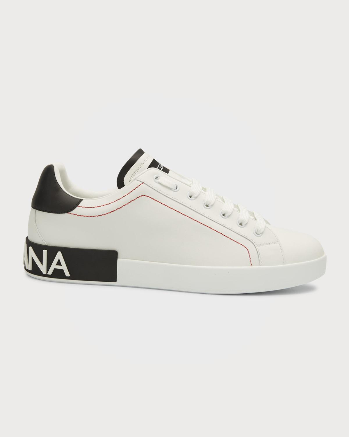 Men's Portofino Two-Tone Leather Sneakers by DOLCE&GABBANA