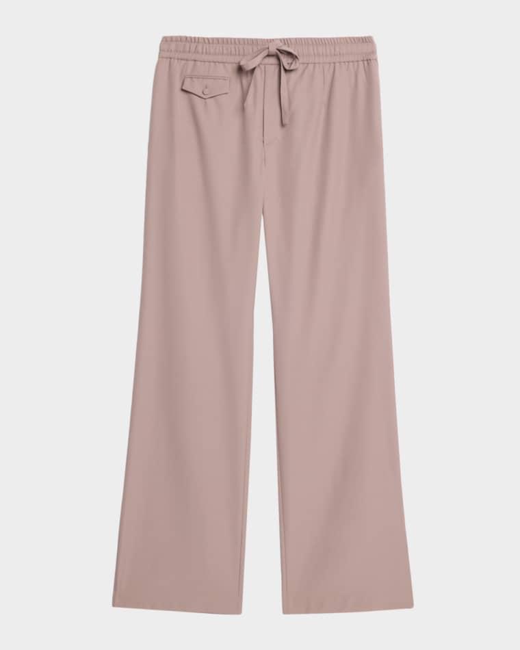Men's Wool Straight-Leg Trousers by DOLCE&GABBANA