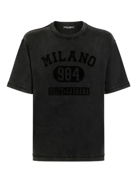 Milano 984 printed cotton T-shirt by DOLCE&GABBANA