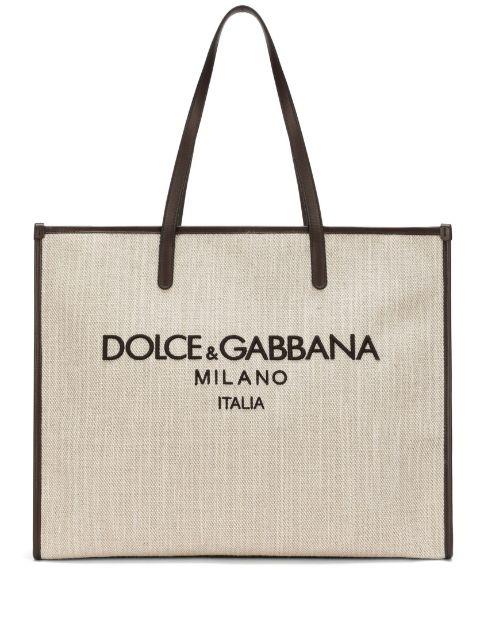 Milano logo-embroidered tote bag by DOLCE&GABBANA