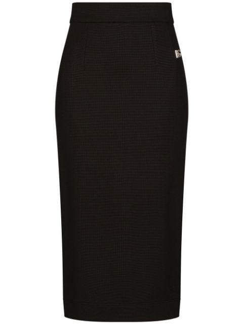 Milano-rib midi skirt by DOLCE&GABBANA