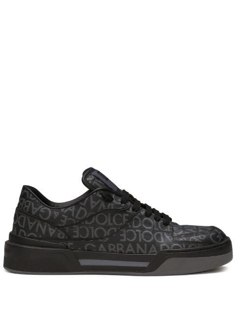 New Roma coated-jacquard sneakers by DOLCE&GABBANA