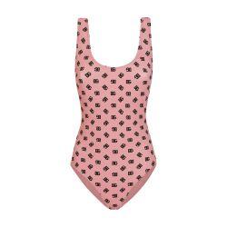 One-piece racing swimsuit logo print by DOLCE&GABBANA