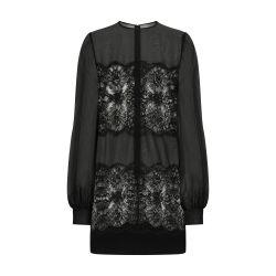 Organza short dress with lace inlay by DOLCE&GABBANA
