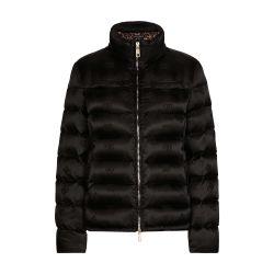 Padded satin jacquard down jacket by DOLCE&GABBANA