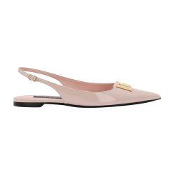 Polished calfskin slingbacks by DOLCE&GABBANA