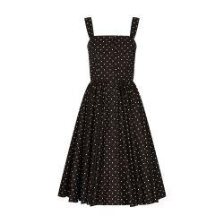 Polka-dot calf-length cotton dress by DOLCE&GABBANA