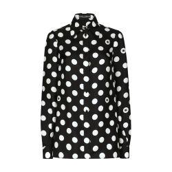 Polka-dot print silk twill shirt by DOLCE&GABBANA