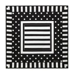 Polka-dot striped silk scarf (70x70) by DOLCE&GABBANA