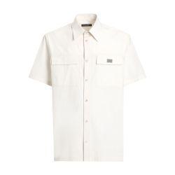 Poplin shirt with tag by DOLCE&GABBANA