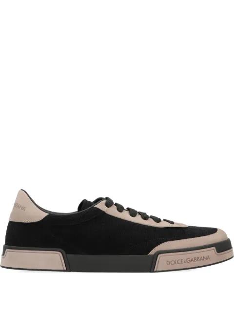 Portofino Yacht calfskin-panel sneakers by DOLCE&GABBANA