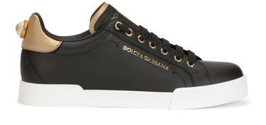 Portofino calfskin nappa sneakers with lettering by DOLCE&GABBANA