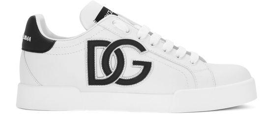 Portofino calfskin sneakers with DG logo by DOLCE&GABBANA