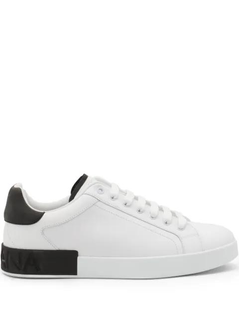 Portofino leather sneakers by DOLCE&GABBANA