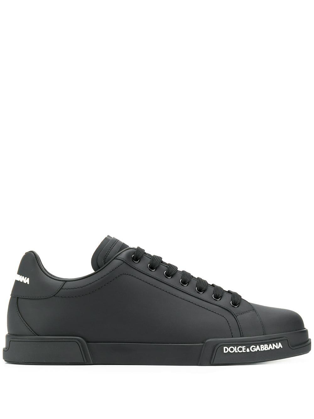 Portofino leather sneakers by DOLCE&GABBANA