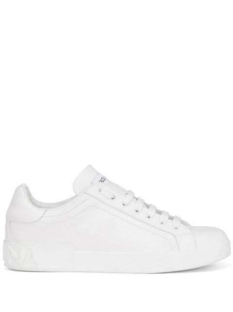Portofino leather sneakers by DOLCE&GABBANA