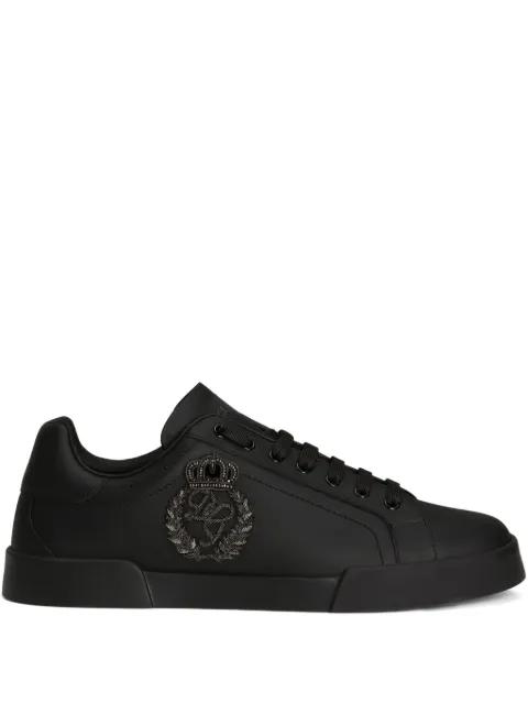 Portofino light-strobel calfskin sneakers by DOLCE&GABBANA