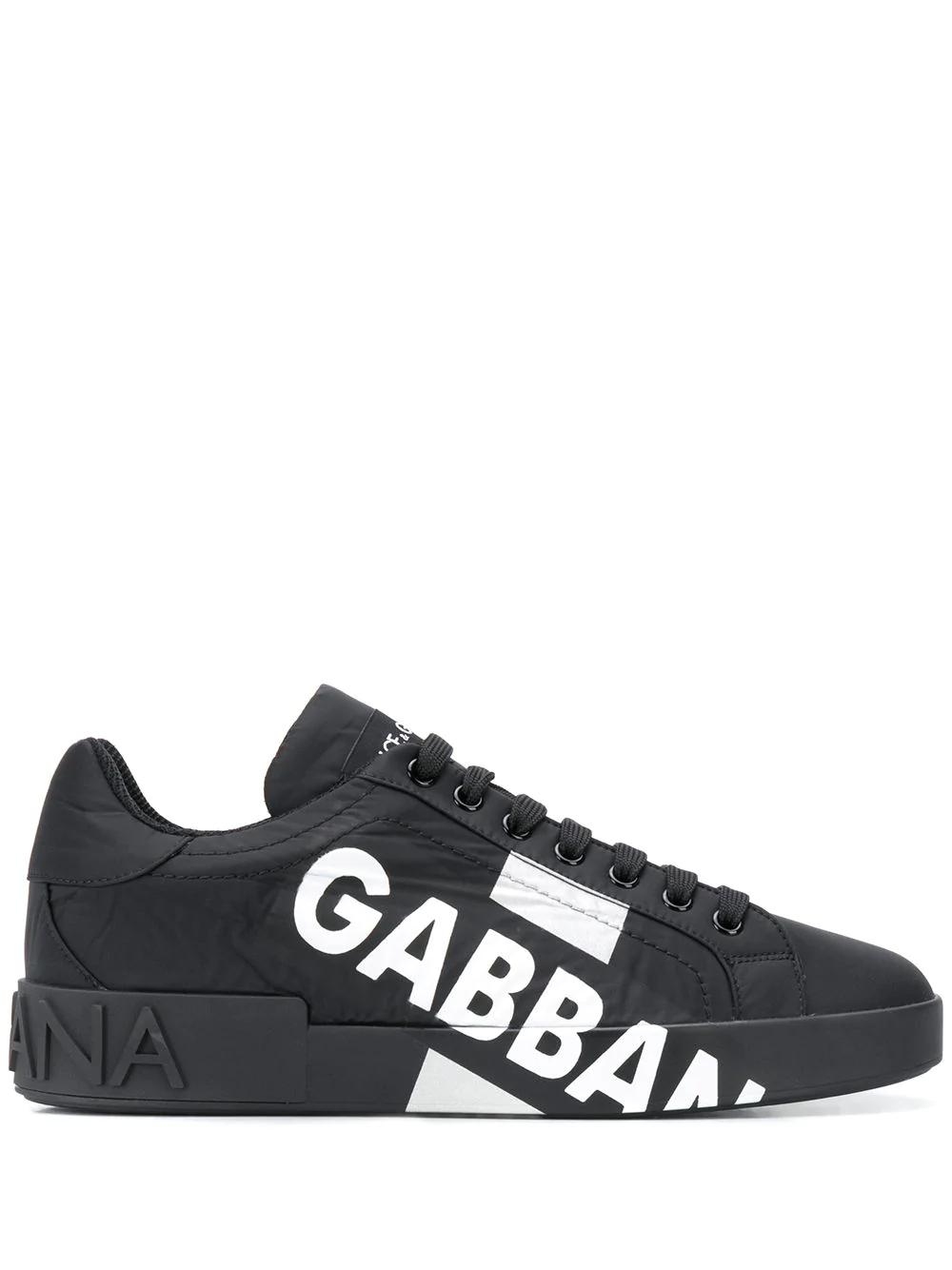 Portofino logo-tape sneakers by DOLCE&GABBANA