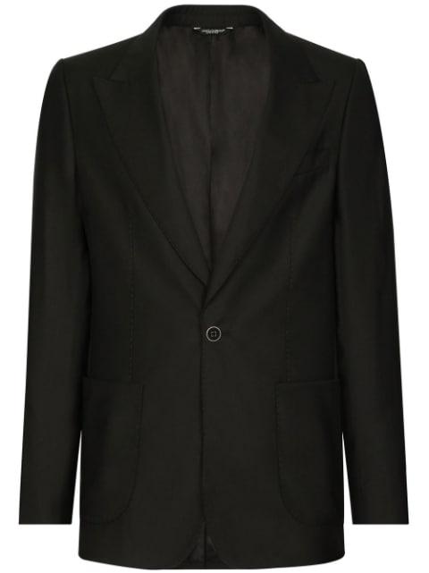 Portofino single-breasted wool-silk blazer by DOLCE&GABBANA