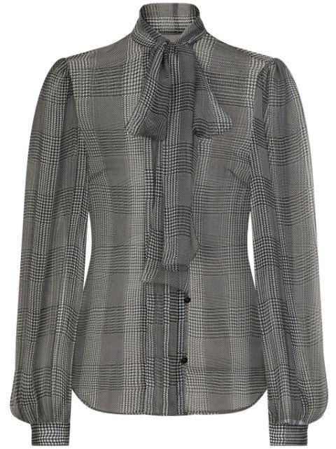 Prince of Wales check blouse by DOLCE&GABBANA