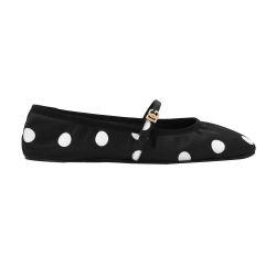 Printed satin ballet flats by DOLCE&GABBANA