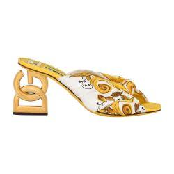 Printed silk twill DG Pop sandals by DOLCE&GABBANA